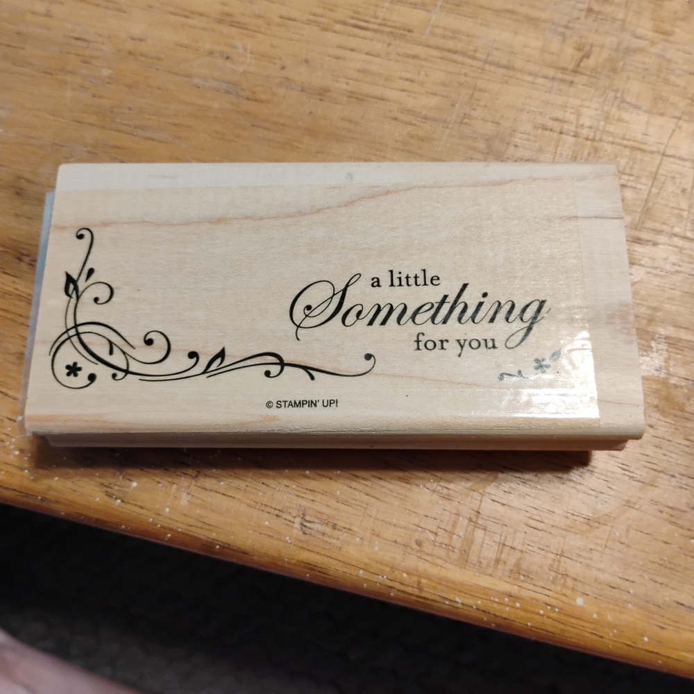 A Little Something For You Rubber Stamp